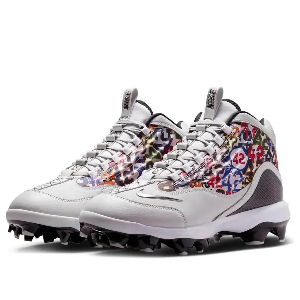 $169 Nike Griffey 2 MCS Jackie Robinson Baseball Cleats Size 13 Grey HJ4509-001 - Picture 2 of 13